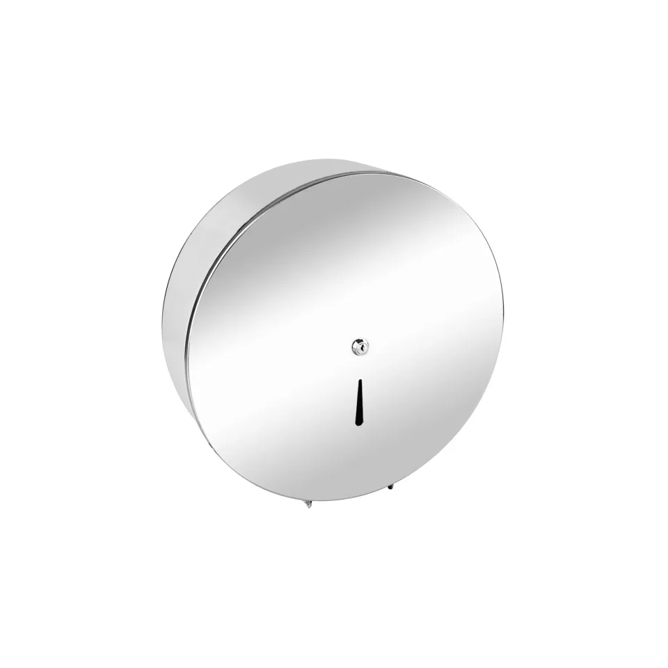 Dispenser pentru hârtie igienică Dayco Jumbo, ø22 x 12 cm, oțel inoxidabil