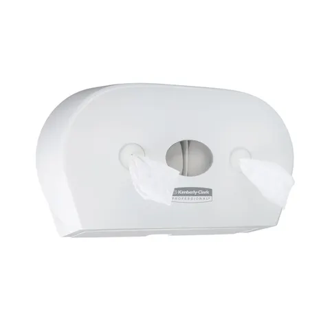 Dispenser pentru hârtie igienică Kimberly-Clark Aquarius 7186 Centrefeed, alb, 46.4 x 13.3 x 27.4 cm