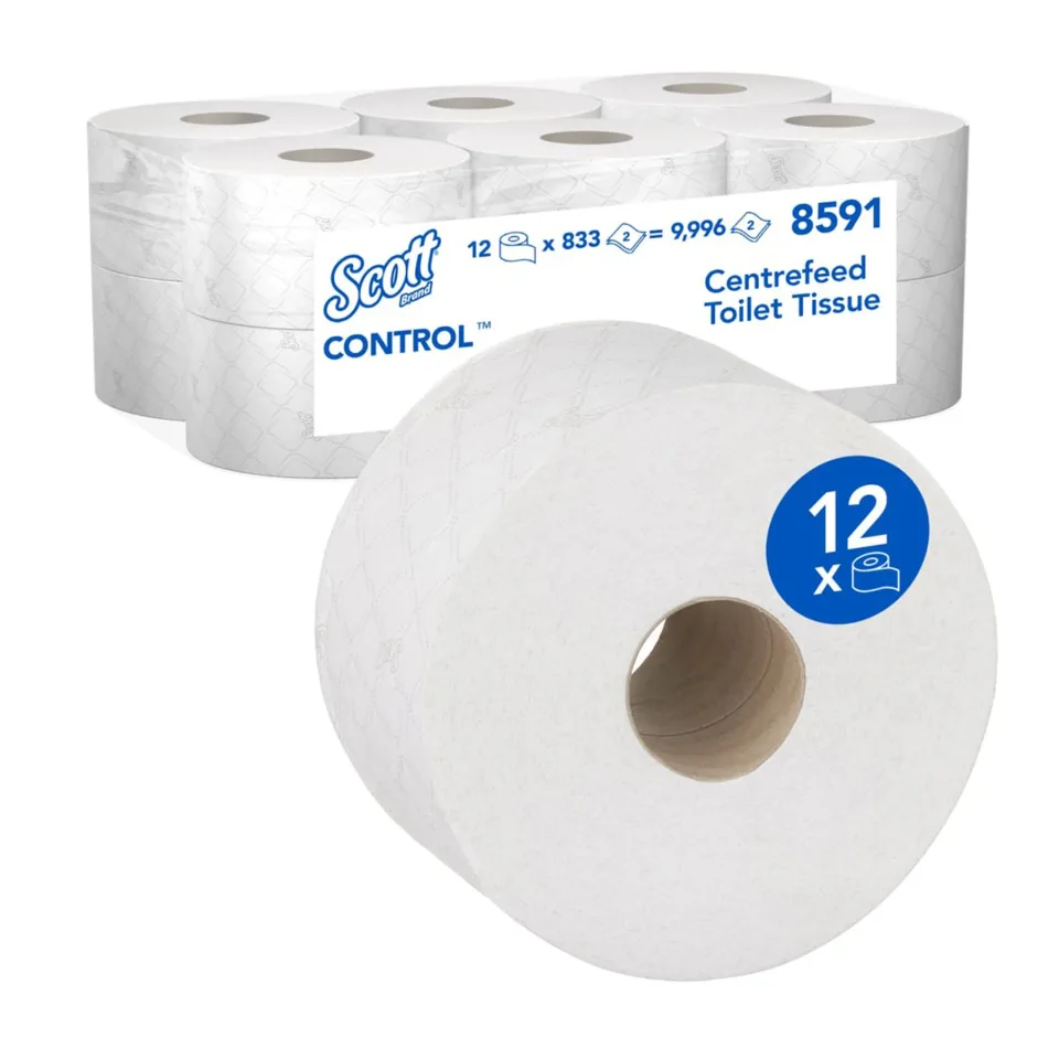 Hârtie igienică Kimberly-Clark Scott Control 8591 Centrefeed, 833 foi, 12 bucăți