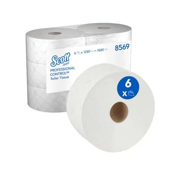 Hârtie igienică Kimberly-Clark Scott Control 8569 Centrefeed, 1280 foi, 6 bucăți