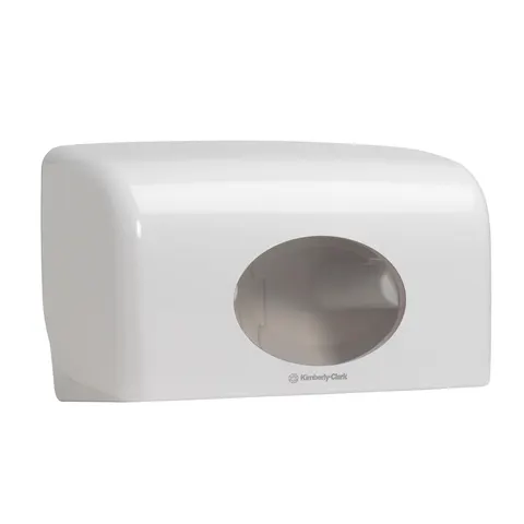 Dispenser pentru hârtie igienică Kimberly-Clark Aquarius 6992, alb, 29.8 x 12.8 x 18 cm