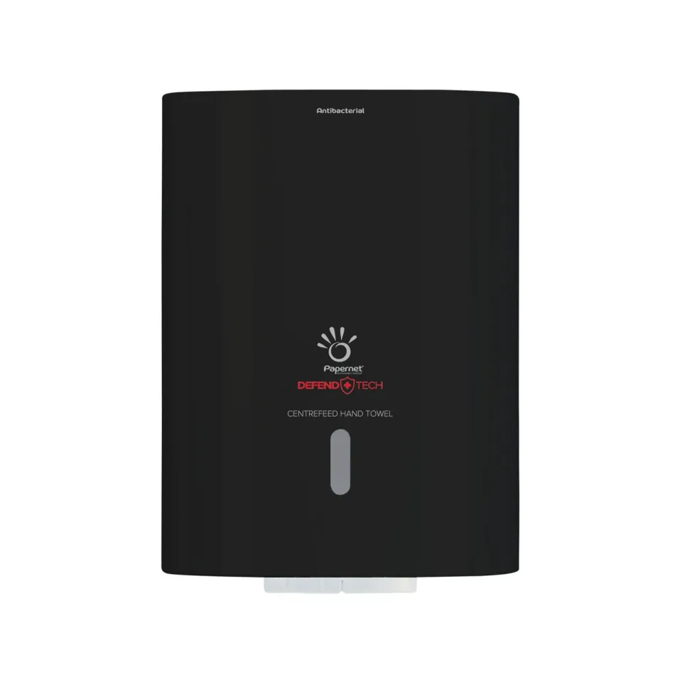Dispenser pentru șervețele de bucătărie Papernet Centrefeed, negru, 20.5 x 21.5 cm, 22.1 x 22.5 x 30.4 cm