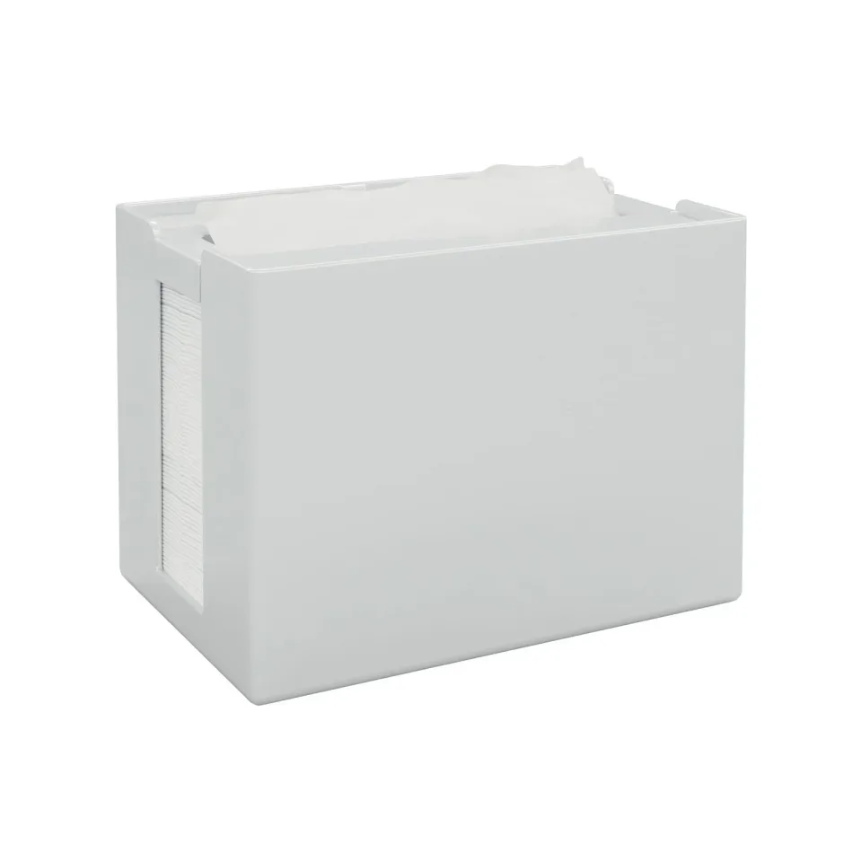 Dispenser pentru șervețele Papernet Basic, per pachet, alb, 16.8 x 12.5 x 10.9 cm
