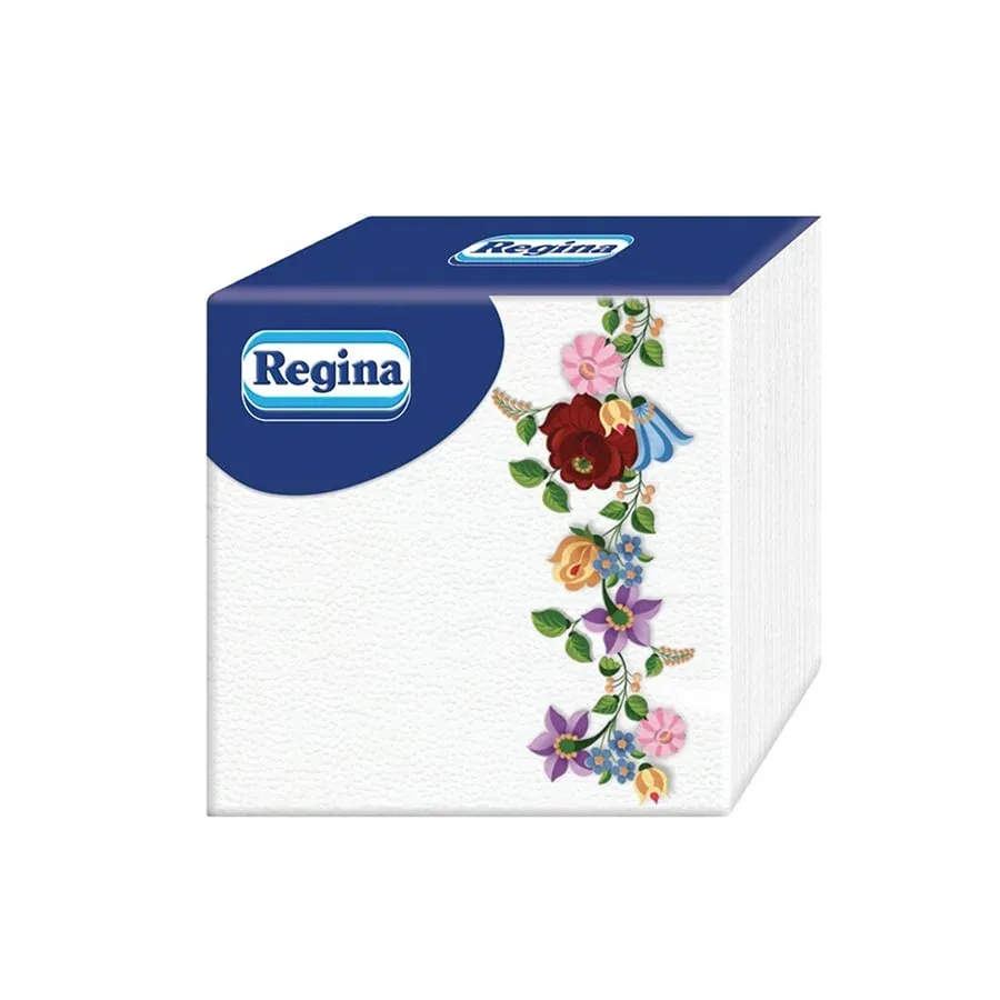 Șervețele Regina Flowers Kalocs, cu o singură foaie, 33 x 33 cm, 45 bucăți