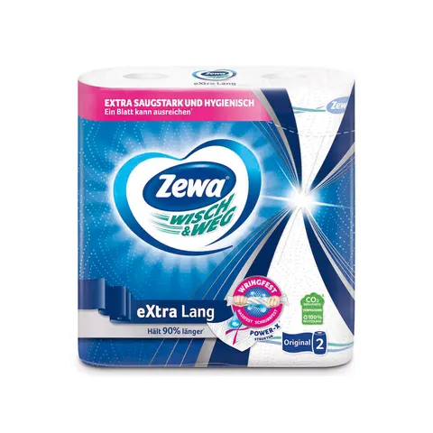 Role de bucătărie Zewa W&W Original Xtra, 2 bucăți, 72 foi