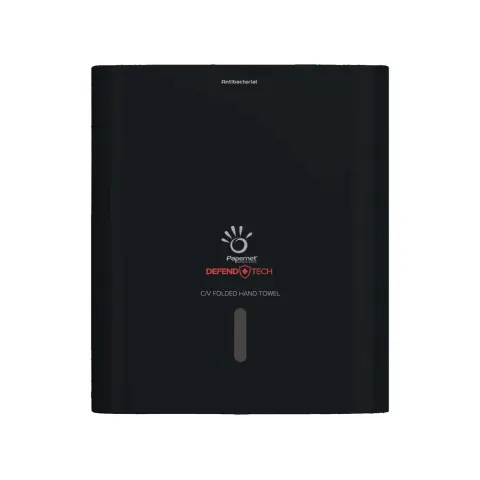 Dispenser pentru prosoape de hârtie Papernet, negru, 2,5 pachete, 30 x 14.5 x 33.6 cm