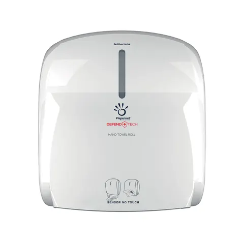 Dispenser pentru prosoape de mână Papernet, fără contact, alb, 22.1 x 33 x 37.1 cm