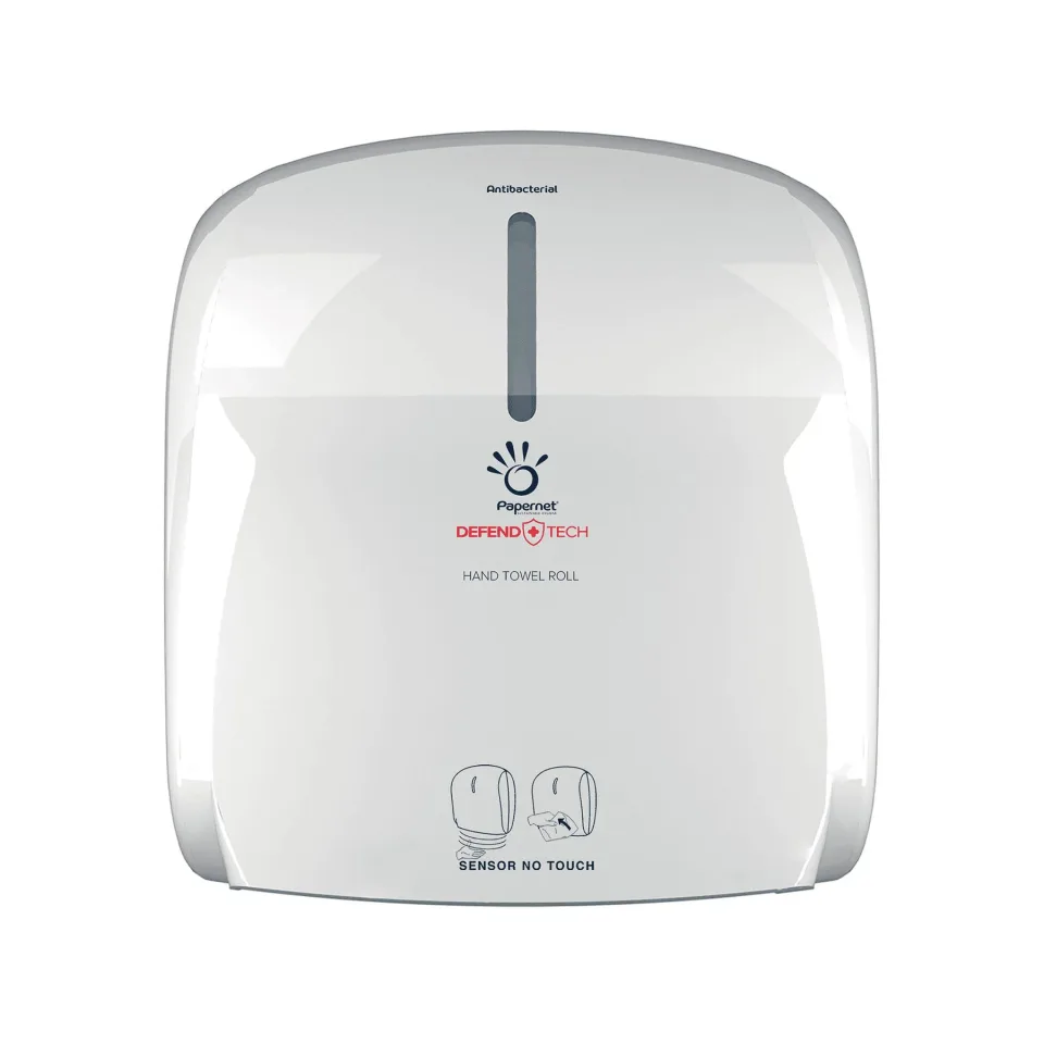 Dispenser pentru prosoape de mână Papernet, fără contact, alb, 22.1 x 33 x 37.1 cm