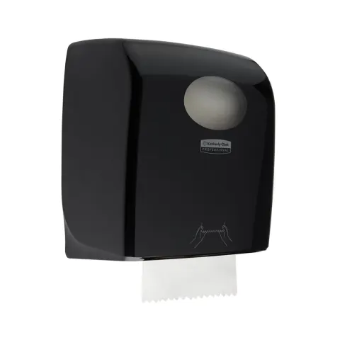 Dispenser pentru prosoape de hârtie Kimberly-Clark Aquarius 7376 Autocut, negru, 29.7 x 24.8 x 37.4 cm