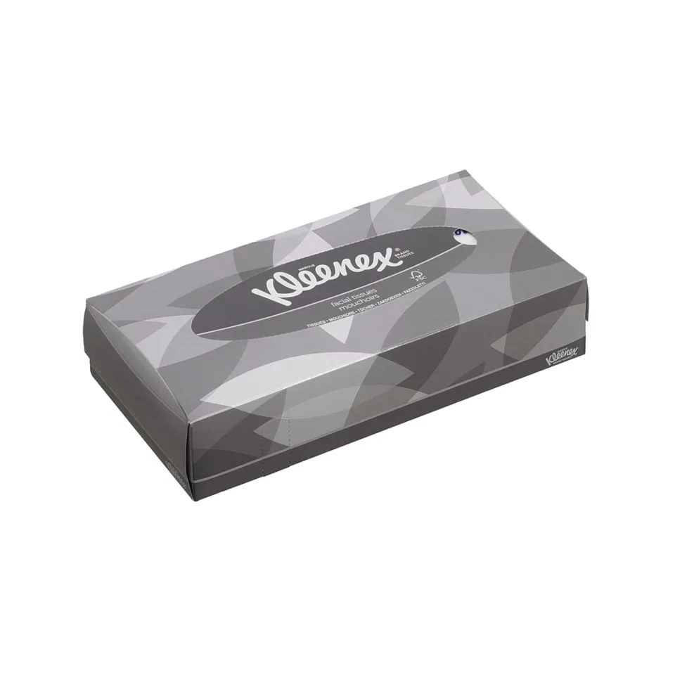 Prosoape de față Kimberly-Clark Kleenex Standard 8835, cu două straturi, 21.5 x 18.6 cm, 100 bucăți