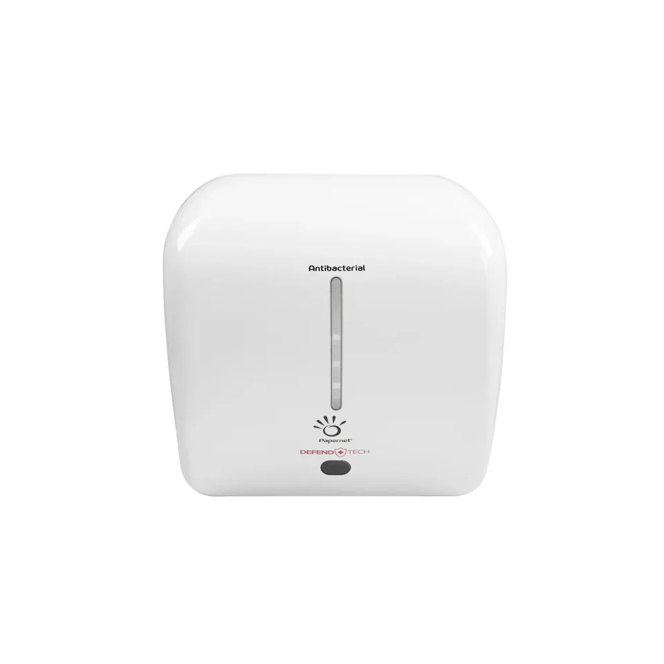 Dispenser pentru prosoape de mâini Papernet Universus, contactless, alb, 32 x 22.6 x 33.3 cm