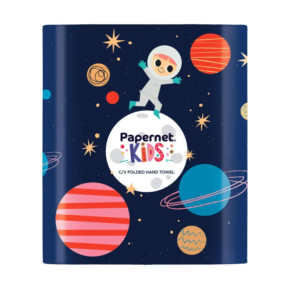 Dispenser pentru prosoape de mâini Papernet Kids Space, 30 x 14.5 x 33.6 cm
