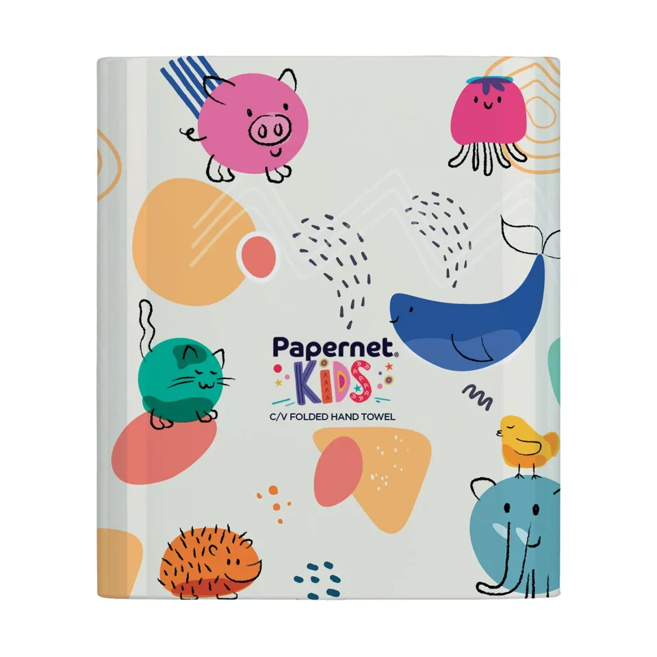 Dispenser pentru prosoape de mână Papernet Animals Spase, 30 x 14.5 x 33.6 cm