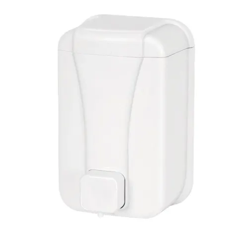Dispenser pentru săpun lichid Palex, 500 ml, alb, abs, 10.4 x 9.3 x 16.3 cm