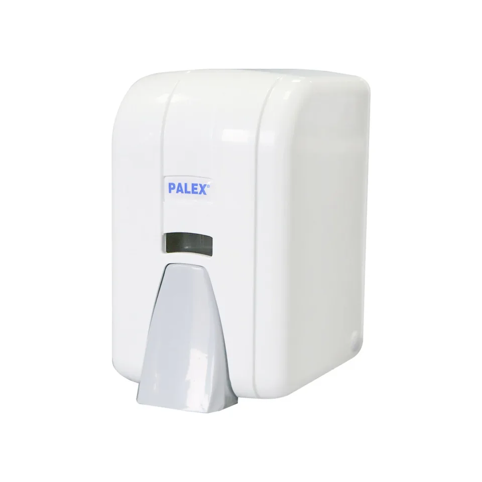 Dispenser pentru săpun lichid Palex Profi, 600 ml, alb, ABS, 10 x 9.5 x 12.5 cm