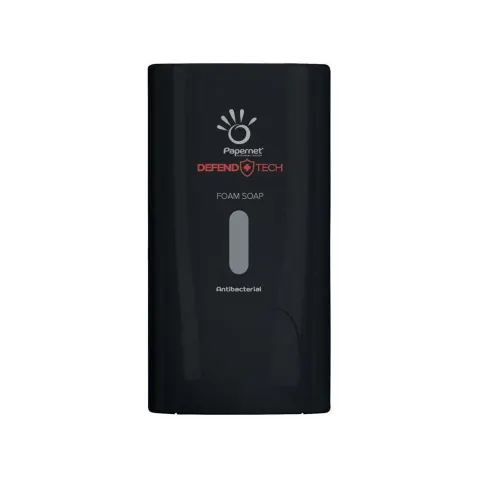 Dispenser pentru săpun spumant Papernet, negru, 11.6 x 13.9 x 22 cm