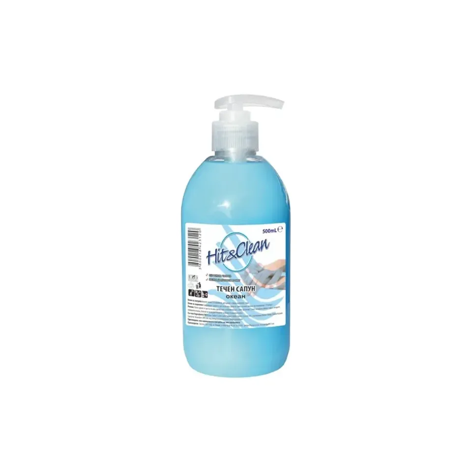 Săpun lichid Hit&Clean, ocean, cu pompă, 500 ml
