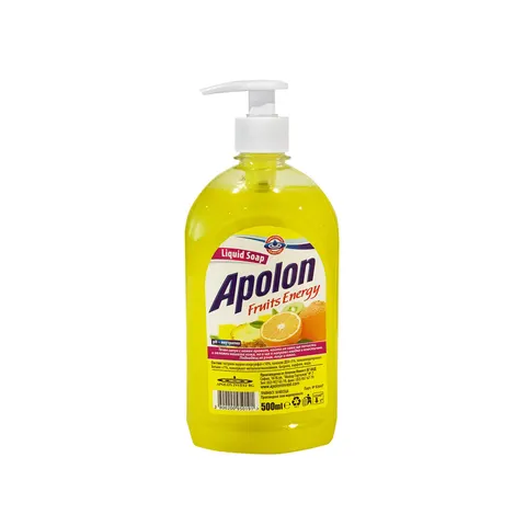 Săpun lichid Apolon Fruits Energy, cu pompă, 500 ml