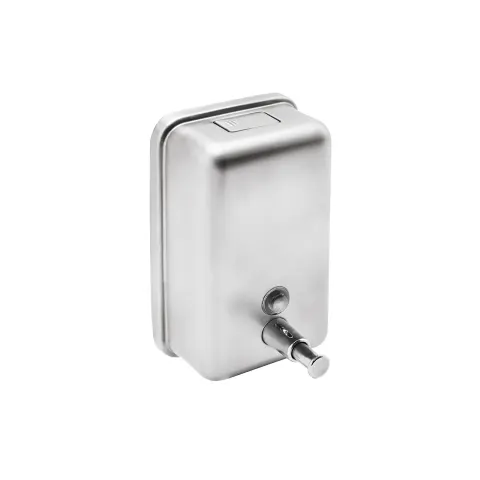 Dispenser pentru săpun lichid Dayco, vertical, 13 x 7 x 22 cm, 1 L, oțel inoxidabil