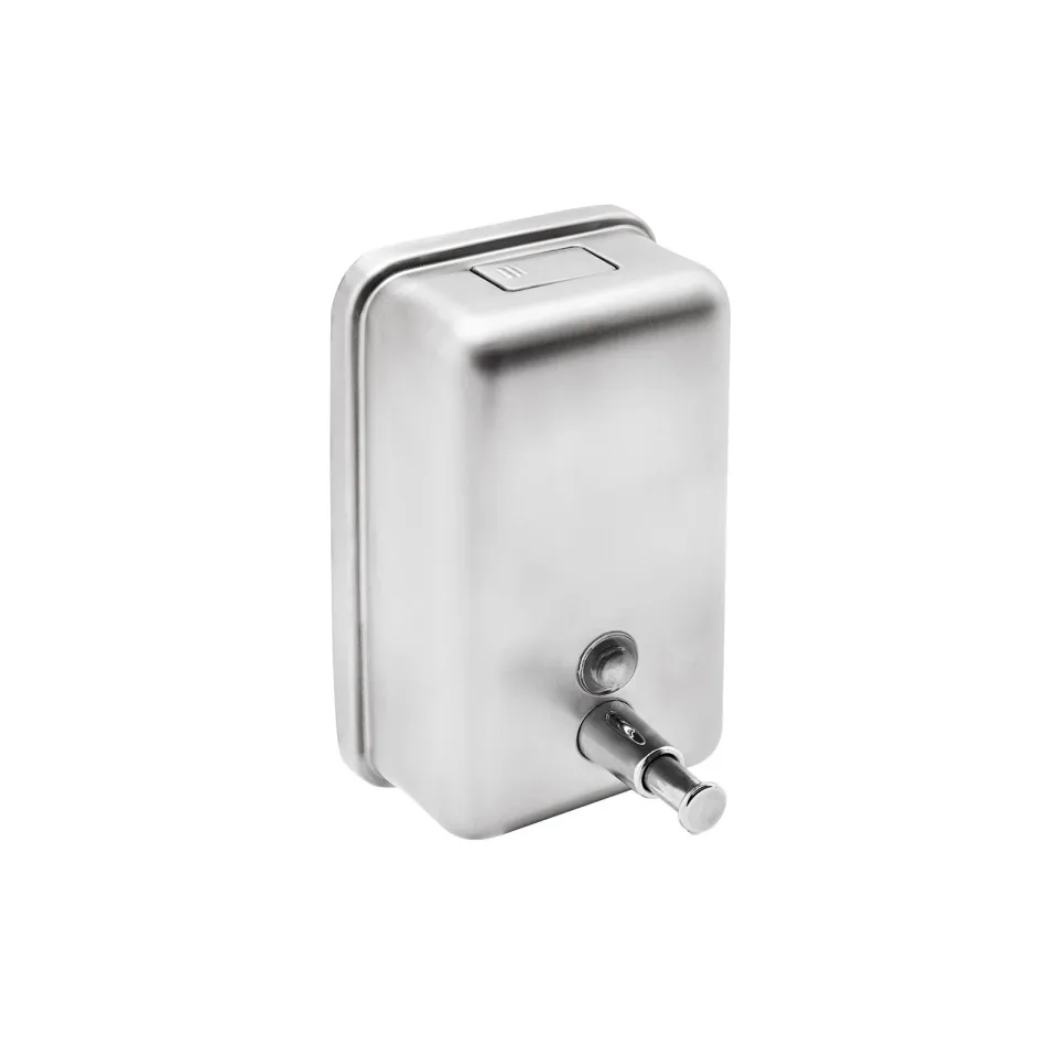 Dispenser pentru săpun lichid Dayco, vertical, 13 x 7 x 22 cm, 1 L, oțel inoxidabil