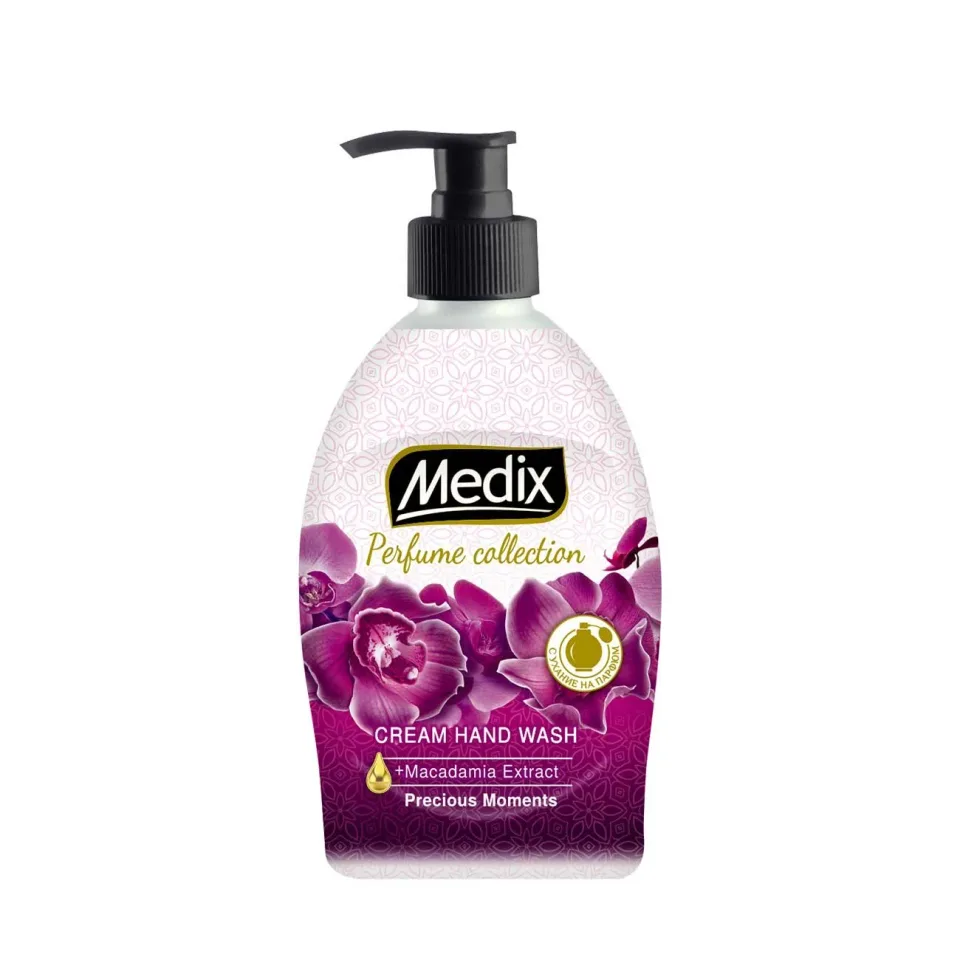 Săpun lichid Medix Perfume Moments, cu pompiță, 400 ml