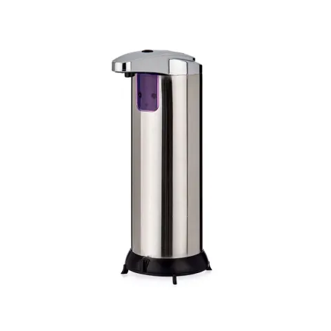 Dozator de săpun spumant Berilo, fără atingere, 220 ml, argintiu