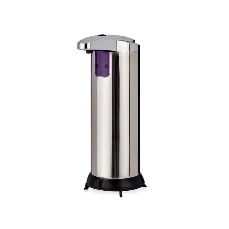 Dozator de săpun spumant Berilo, fără atingere, 220 ml, argintiu