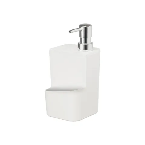 Dispenser Kinvara, cu suport pentru burete, 650 ml, alb