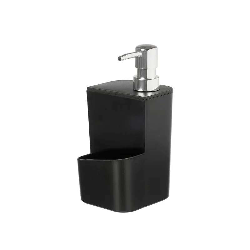 Dispenser Kinvara, cu suport pentru burete, 650 ml, negru