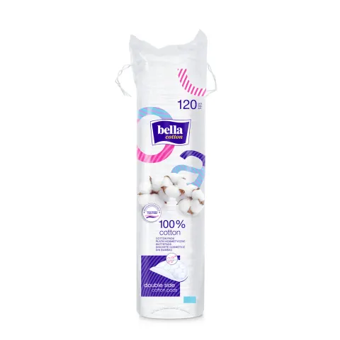 Dischete demachiante Bella, 100% bumbac, 120 bucăți