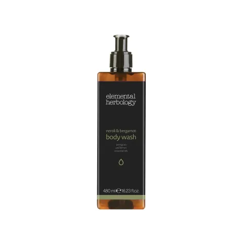 Gel de duș GFL Cosmetics Elemental, cu dozator, sigilat, 480 ml, 6 x 6 x 20 cm