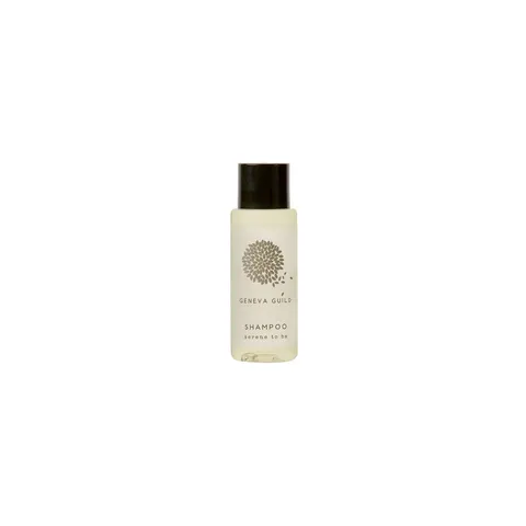 Șampon GFL Cosmetics Geneva, cu capac negru, 30 ml, 300 bucăți, 2.6 x 8 cm