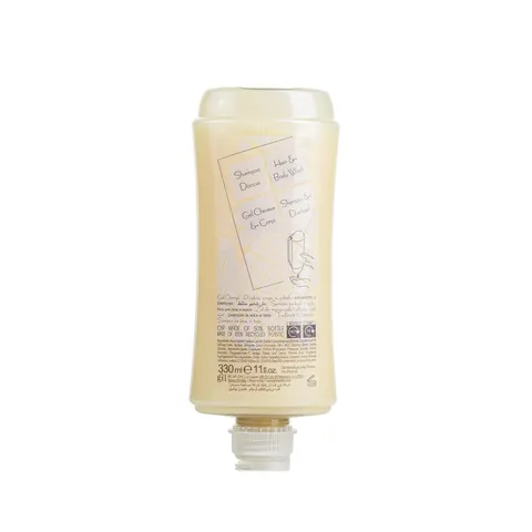 Gel de duș pentru păr GFL Cosmetics și corp Neutra, reÎncărcare pentru dozator, 330 ml, 7 x 17.7 cm