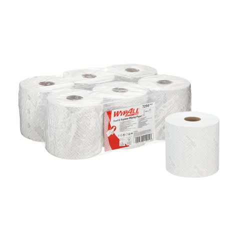 Prosoape pentru curățare Kimberly-Clark WypAll L10 7256 Centrefeed, pe rolă, 38 x 19.5 cm, 800 bucăți, alb, 6 bucăți