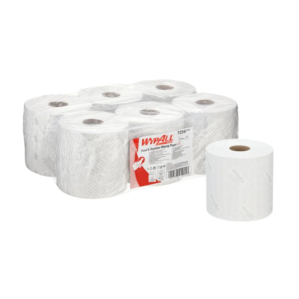Prosoape pentru curățare Kimberly-Clark WypAll L10 7256 Centrefeed, pe rolă, 38 x 19.5 cm, 800 bucăți, alb, 6 bucăți