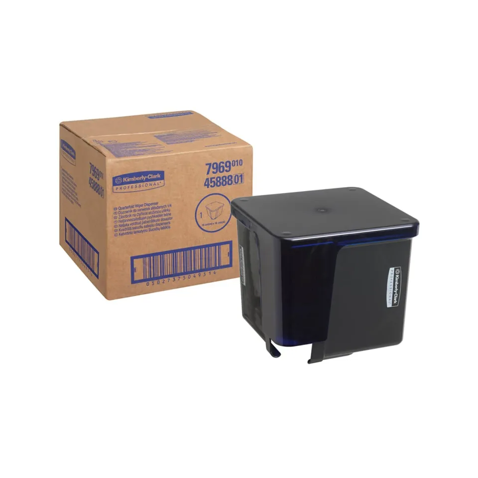 Dispenser pentru prosoape pliate 1/4 Kimberly-Clark Professional 7969 Wiper, negru