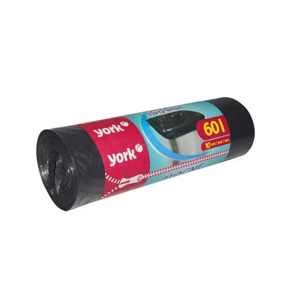 Pungi de gunoi York Strong, 60 L, 10 bucăți