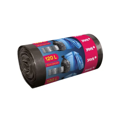 Pungi de gunoi York Strong, 120 L, 10 bucăți