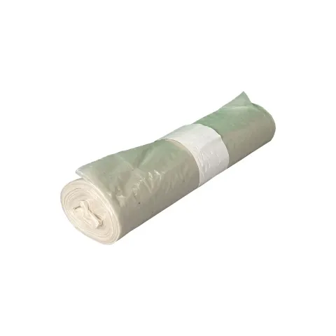 Sac menajer, reciclat, transparent, 130 L, 30 microni, 10 bucăți