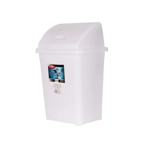 Coș Planet cu capac basculant, 9 L, alb, 255 x 195 x 365 cm
