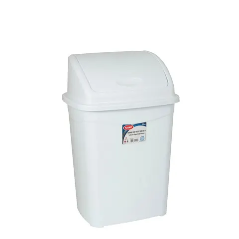 Coș Planet cu capac oscilant, 16 L, alb, 300 x 230 x 440 cm