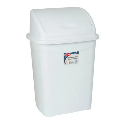 Coș Planet cu capac pivotant, 50 L, alb, 420 x 345 x 680 cm