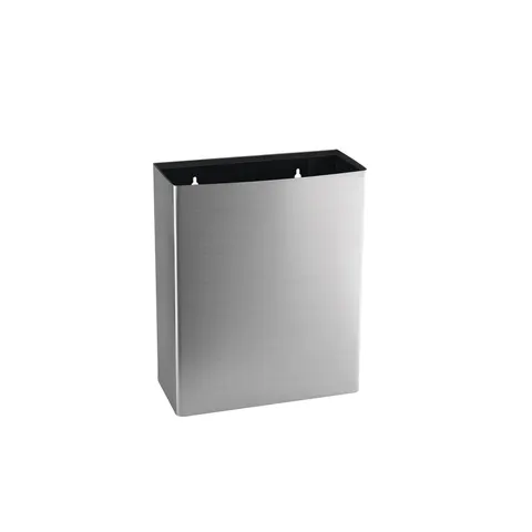 Coș de gunoi Dayco, deschis, metal, 36 x 16 x 44 cm, 23 L, inox