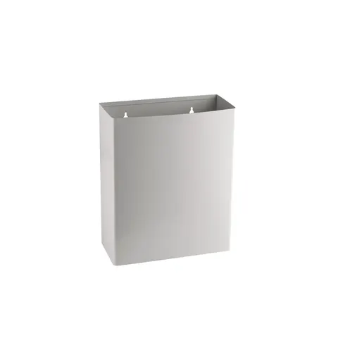 Coș de gunoi Dayco, deschis, metal, 36 x 16 x 44 cm, 23 L, alb