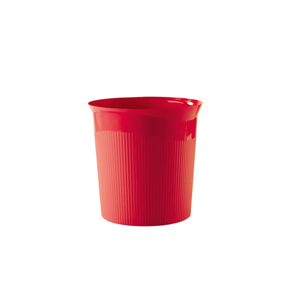 Coș de gunoi HAN Re-Loop, plastic, 13 L, roșu, 28.8 x 22.6 x 28.7 cm