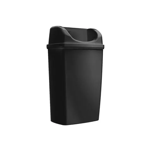 Cos pentru prosoape de mâini Rulopak, 25 l, negru, 36 x 26 x 55 cm