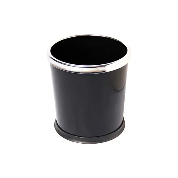 Coș de gunoi Office 1, PVC, cu inel metalic, ignifug, 10 L