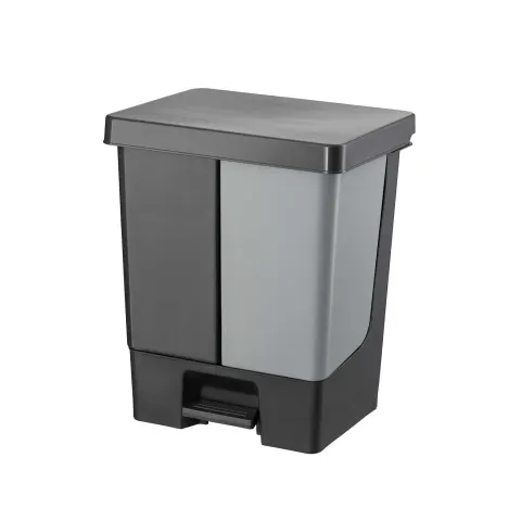 Coș de gunoi Planet Duo, cu pedala, 20L, antracit