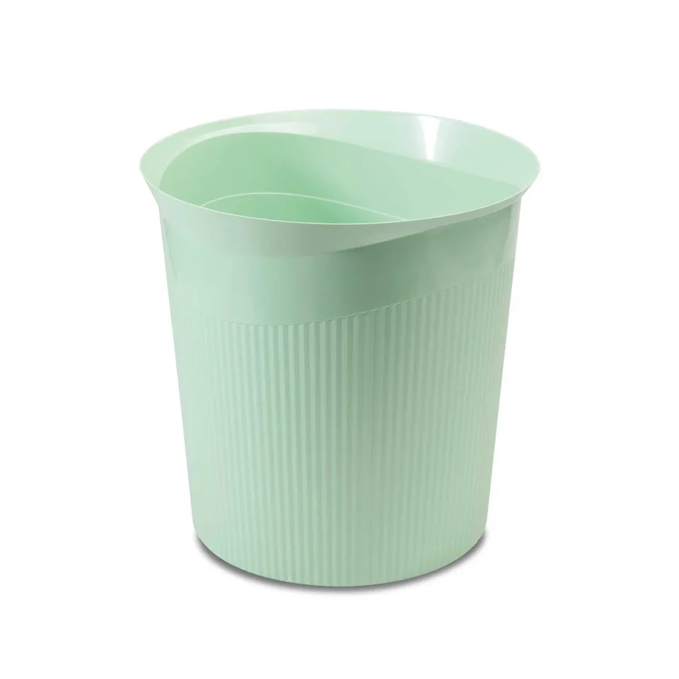 Coș de gunoi HAN Pastel, plastic, 13 litri, verde, 28.8 x 22.6 x 28.7 cm