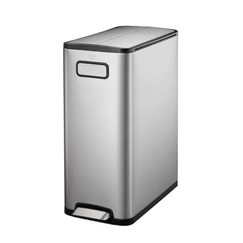 Coș de gunoi Eko Ecofly, cu pedală și roți ascunse, 45 L